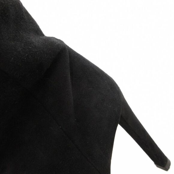 Prada Suede Long Boots High Heels Thick Sole Side Zip 36.5 Black GV • GY62 - Picture 8 of 8